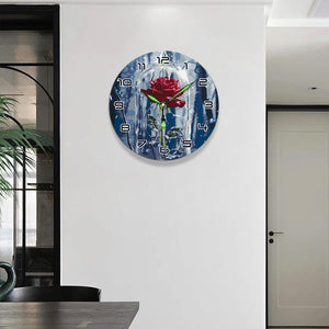 Orologio da Dipingere con i Numeri - Rosa Incantata