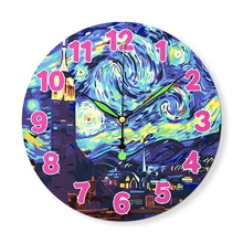 Carica l&#39;immagine nel visualizzatore di Gallery, Orologio da Dipingere con i Numeri - La Notte Stellata