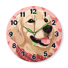 Carica l&#39;immagine nel visualizzatore di Gallery, Orologio da Dipingere con i Numeri - Cane Adorabile