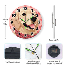 Carica l&#39;immagine nel visualizzatore di Gallery, Orologio da Dipingere con i Numeri - Cane Adorabile