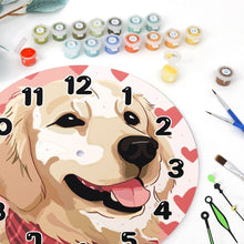 Carica l&#39;immagine nel visualizzatore di Gallery, Orologio da Dipingere con i Numeri - Cane Adorabile