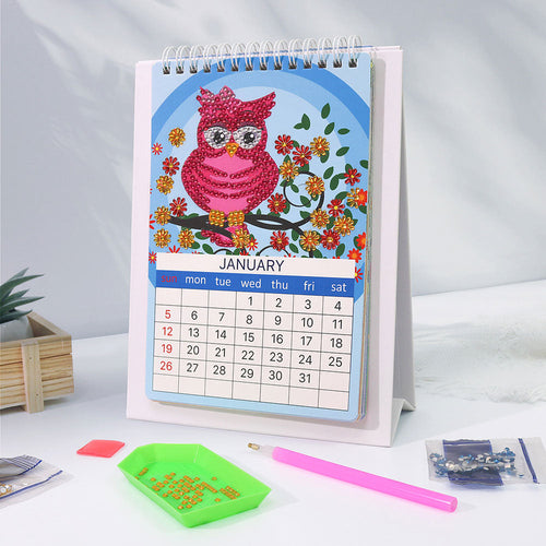 Calendario da tavolo DIY Art Diamond Painting 2025