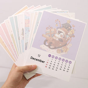 Calendario Dipingere con i numeri 2025 - Animali carini