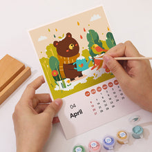 Carica l&#39;immagine nel visualizzatore di Gallery, Calendario Dipingere con i numeri 2025 - Animali carini