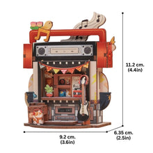 Carica l'immagine nel visualizzatore di Gallery, Casa Miniatura 3D - Negozio di vinili