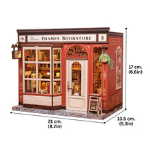 Carica l'immagine nel visualizzatore di Gallery, Casa Miniatura 3D - Libreria sul Tamigi