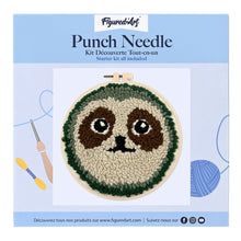 Carica l'immagine nel visualizzatore di Gallery, Punch Needle Kit Bradipo carino