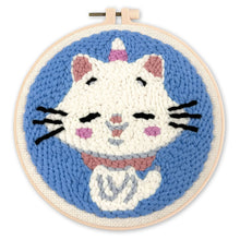 Carica l'immagine nel visualizzatore di Gallery, Punch Needle Gatto unicorno