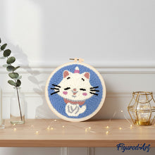 Carica l'immagine nel visualizzatore di Gallery, Punch Needle Kit Gatto unicorno