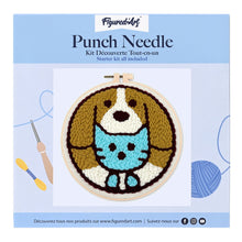 Carica l'immagine nel visualizzatore di Gallery, Punch Needle Kit Gatto e cane