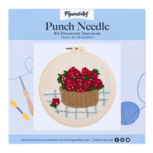 Carica l'immagine nel visualizzatore di Gallery, Punch Needle Kit Cestino di fragole