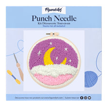 Carica l'immagine nel visualizzatore di Gallery, Punch Needle Kit Cielo viola