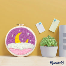 Carica l'immagine nel visualizzatore di Gallery, Punch Needle Kit Cielo viola