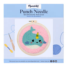 Carica l'immagine nel visualizzatore di Gallery, Punch Needle Kit Balena carina