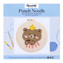 Carica l'immagine nel visualizzatore di Gallery, Punch Needle Kit Orso bruno 1