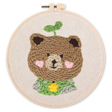 Carica l'immagine nel visualizzatore di Gallery, Punch Needle Orso bruno 2