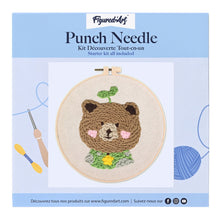 Carica l'immagine nel visualizzatore di Gallery, Punch Needle Kit Orso bruno 2