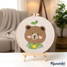 Carica l'immagine nel visualizzatore di Gallery, Punch Needle Kit Orso bruno 2