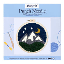 Carica l'immagine nel visualizzatore di Gallery, Punch Needle Kit Montagne di notte