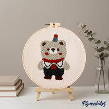 Carica l'immagine nel visualizzatore di Gallery, Punch Needle Kit Orso del circo