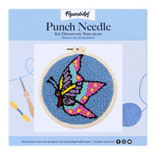 Carica l'immagine nel visualizzatore di Gallery, Punch Needle Kit Farfalla