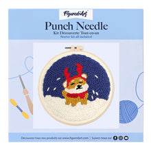 Carica l&#39;immagine nel visualizzatore di Gallery, Punch Needle Kit Cane renna