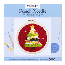 Carica l&#39;immagine nel visualizzatore di Gallery, Punch Needle Kit Albero di Natale 3