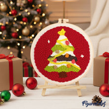 Carica l&#39;immagine nel visualizzatore di Gallery, Punch Needle Kit Albero di Natale 3