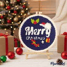 Carica l&#39;immagine nel visualizzatore di Gallery, Punch Needle Kit Buon Natale