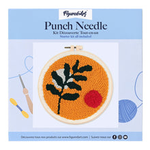 Carica l'immagine nel visualizzatore di Gallery, Punch Needle Kit Astratto botanico 1