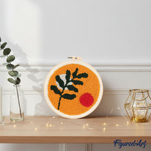 Carica l'immagine nel visualizzatore di Gallery, Punch Needle Kit Astratto botanico 1