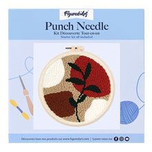 Carica l'immagine nel visualizzatore di Gallery, Punch Needle Kit Astratto botanico 3