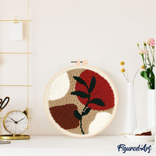Carica l'immagine nel visualizzatore di Gallery, Punch Needle Kit Astratto botanico 3