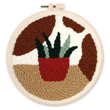 Carica l'immagine nel visualizzatore di Gallery, Punch Needle Pianta in vaso rosso