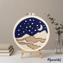 Carica l'immagine nel visualizzatore di Gallery, Punch Needle Kit Notte nel deserto