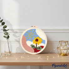 Carica l'immagine nel visualizzatore di Gallery, Punch Needle Kit Fiore all’alba