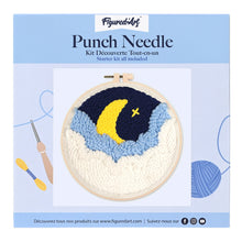 Carica l'immagine nel visualizzatore di Gallery, Punch Needle Kit Luna nascosta