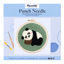 Carica l'immagine nel visualizzatore di Gallery, Punch Needle Kit Panda 1