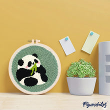 Carica l'immagine nel visualizzatore di Gallery, Punch Needle Kit Panda 2