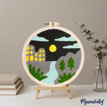 Carica l'immagine nel visualizzatore di Gallery, Punch Needle Kit Fiume di notte