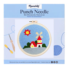 Carica l'immagine nel visualizzatore di Gallery, Punch Needle Kit Mulino a vento soleggiato
