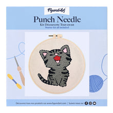 Carica l'immagine nel visualizzatore di Gallery, Punch Needle Kit Gatto che ride