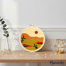 Carica l'immagine nel visualizzatore di Gallery, Punch Needle Kit Deserto dorato
