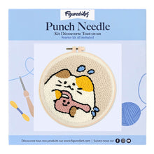 Carica l'immagine nel visualizzatore di Gallery, Punch Needle Kit Gatto giardiniere