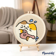 Carica l'immagine nel visualizzatore di Gallery, Punch Needle Kit Gatto giardiniere