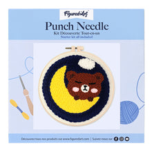 Carica l'immagine nel visualizzatore di Gallery, Punch Needle Kit Orsetto sulla luna
