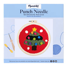 Carica l&#39;immagine nel visualizzatore di Gallery, Punch Needle Kit Albero di Natale 2