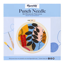 Carica l'immagine nel visualizzatore di Gallery, Punch Needle Kit Astratto botanico 4