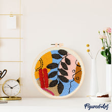 Carica l'immagine nel visualizzatore di Gallery, Punch Needle Kit Astratto botanico 4