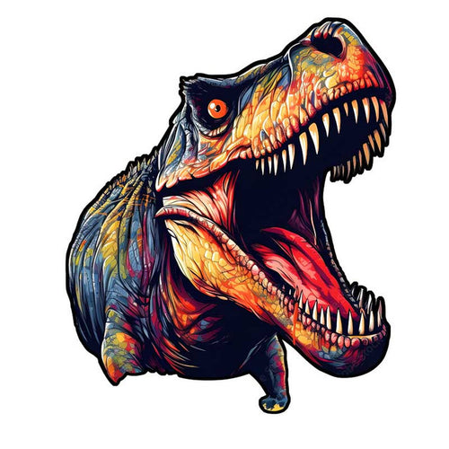 Puzzle 2D in legno - Dinosauro